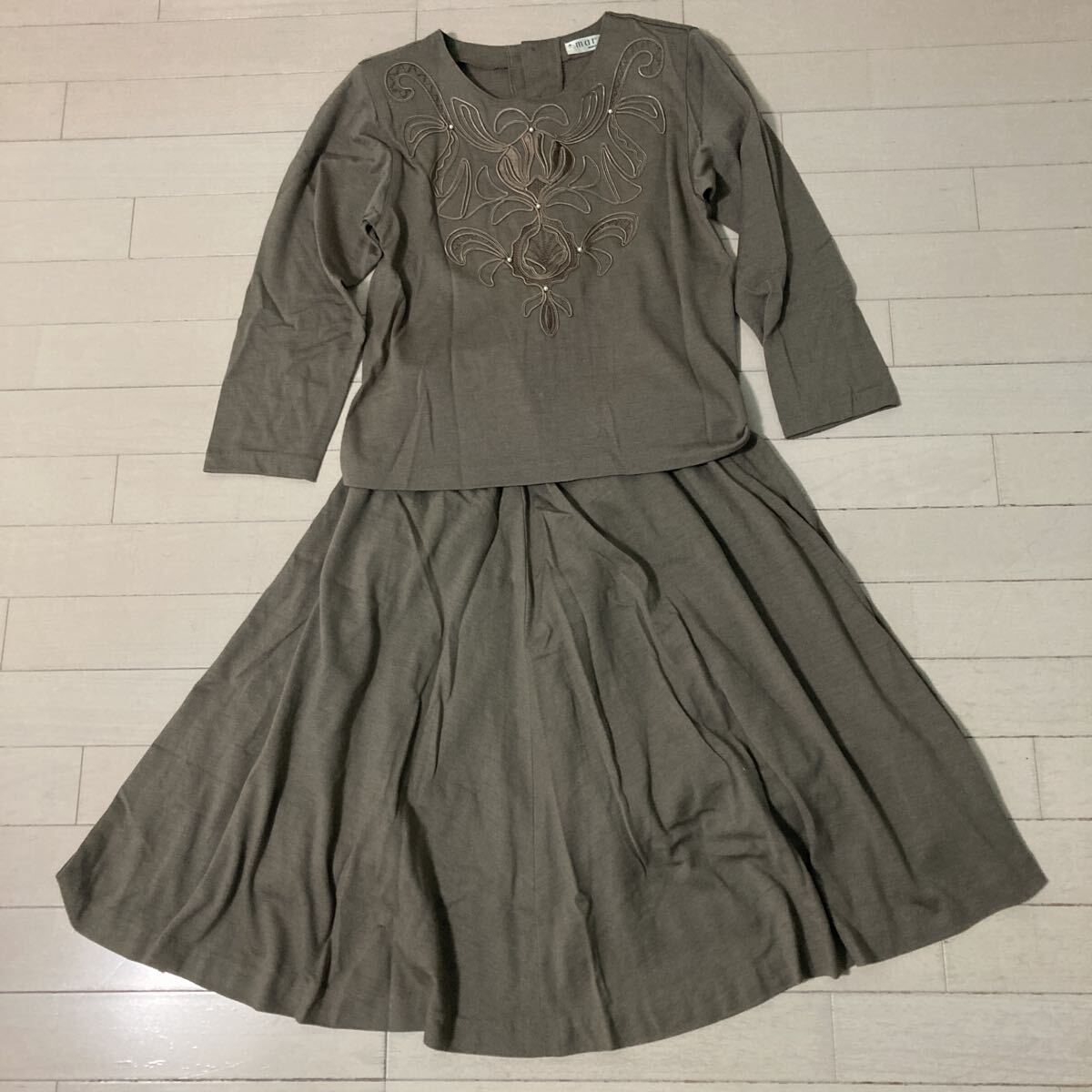 レナウン・marsセットアップ/毛100%レディースサイズM拍卖