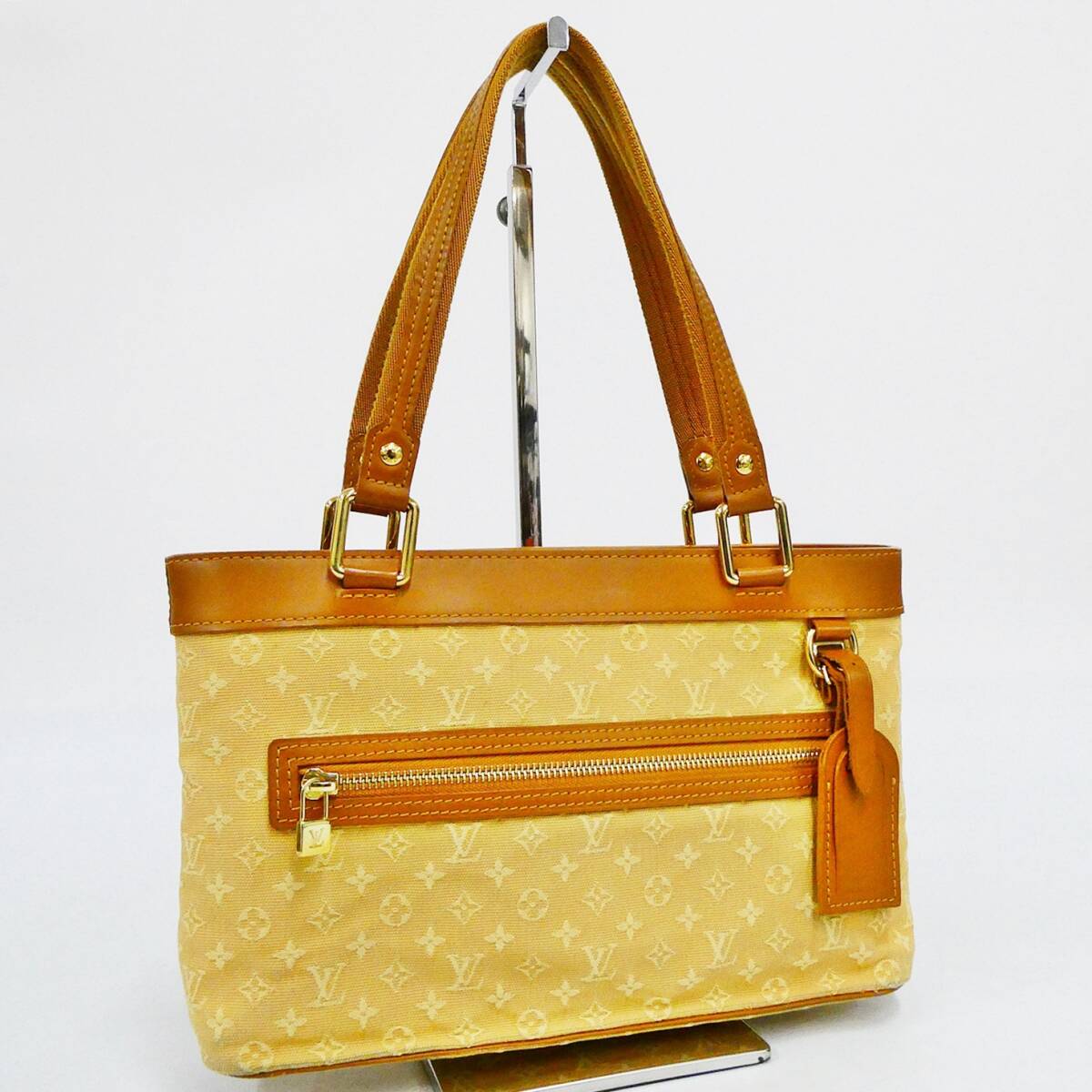 LOUIS VUITTON ルイヴィトン M92684 モノグラムミニ ルシーユ ショルダーバッグ トートバッグ SR1004 ブランド 本物保証 Kキ31拍卖