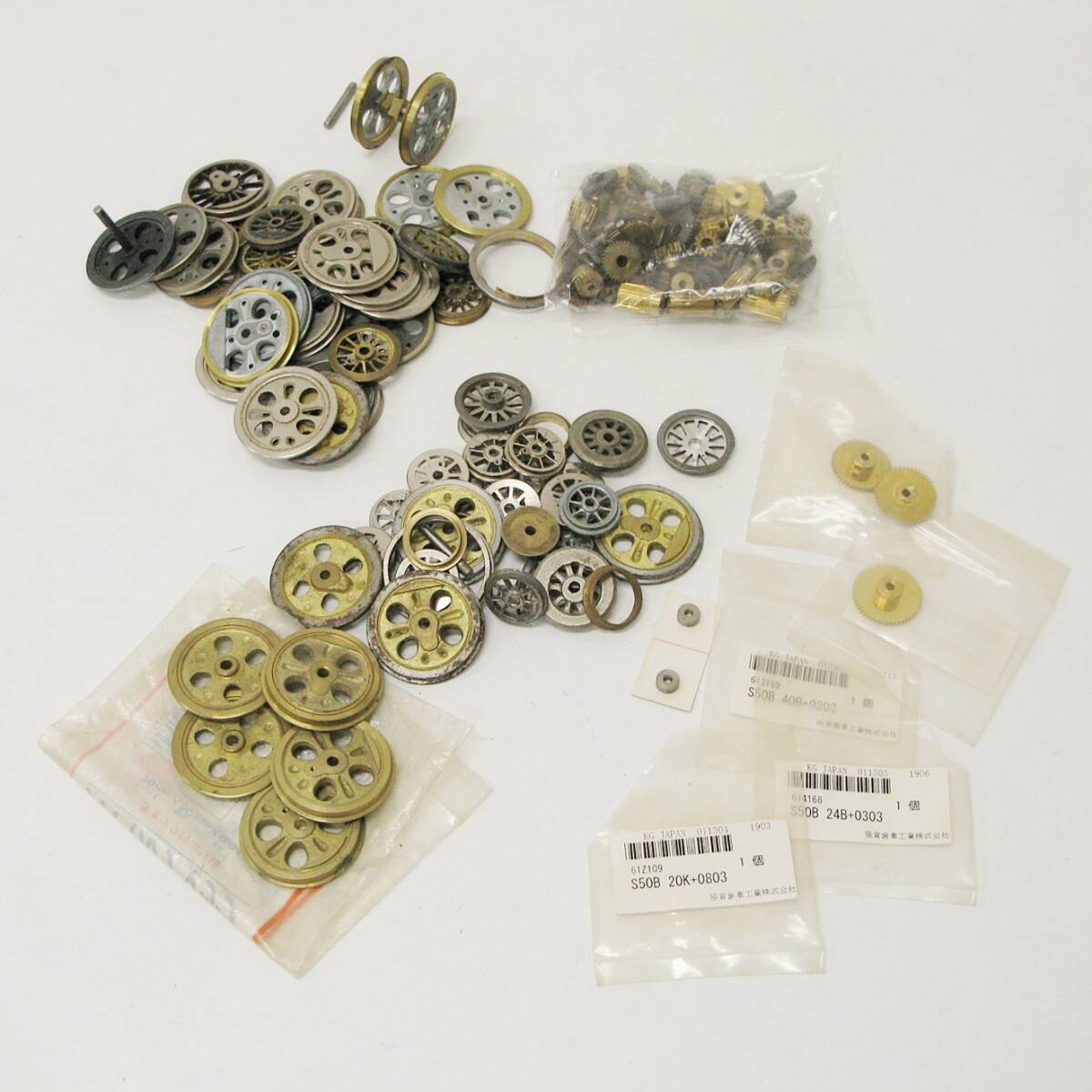 OJゲージ 部品 車輪 ギア まとめて 総重量約2kg 鉄道模型 パーツ Kキ66拍卖