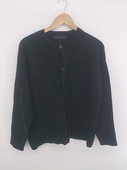 ◇ RAGEBLUE レイジブルー レーヨン とろみ感 長袖 ニット カーディガン サイズM ブラック メンズ E拍卖