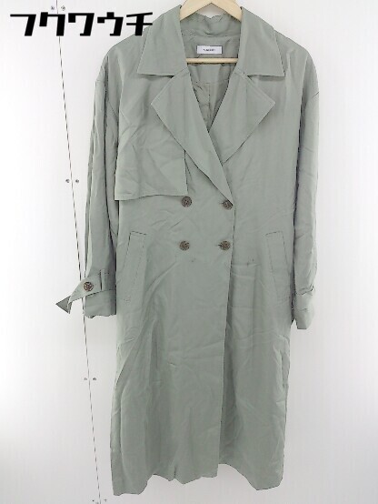■ ◎ PAGEBOY ページボーイ ウエストベルト付き トレンチ コート サイズM カーキ レディース拍卖