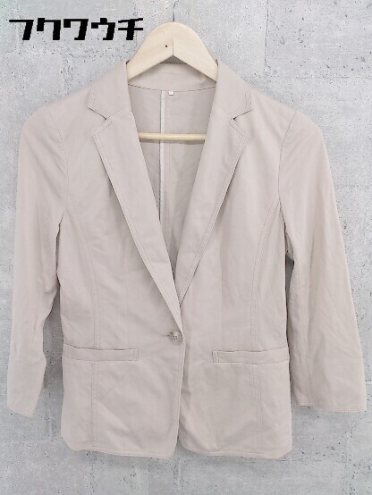 ◇ 22OCTOBRE 22 オクトーブル テーラード ジャケット サイズ38 ベージュ レディース拍卖