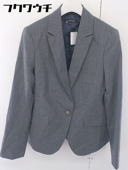 ◇ LAUTREAMONT ロートレアモン ピンストライプ 長袖 ジャケット サイズ38 グレー レディース拍卖