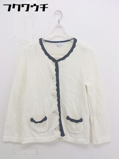 ◇ MACKINTOSH PHILOSOPHY コットン ニット カーディガン サイズ38 アイボリー系 レディース拍卖