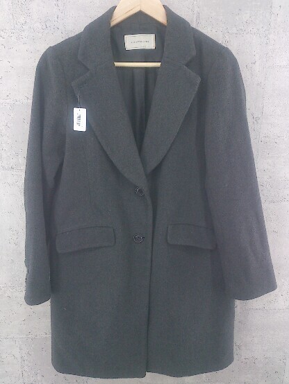 ◇ alicia PAGEBOY アリシア ページボーイ 長袖 チェスター コート F グレー *拍卖