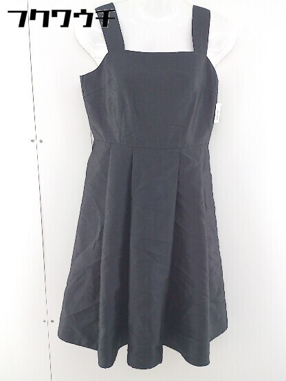 ◇ PEYTON PLACE ペイトンプレイス サイドジップ ノースリーブ 膝丈 ワンピース サイズM ブラック レディース拍卖