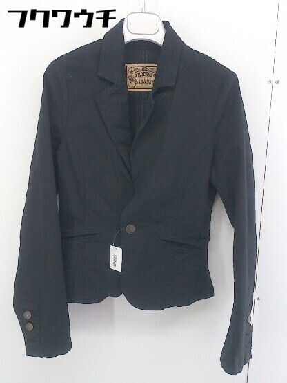 ◇ MOUSSY JEANS 1B 長袖 ジャケット サイズ2 ブラック レディース拍卖