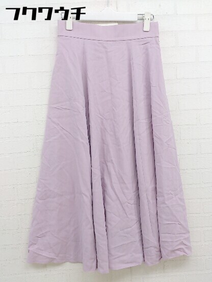 ◇ NATURAL BEAUTY ナチュラルビューティー サイドジップ 膝下丈 フレア スカート サイズ36 ピンク レディース拍卖