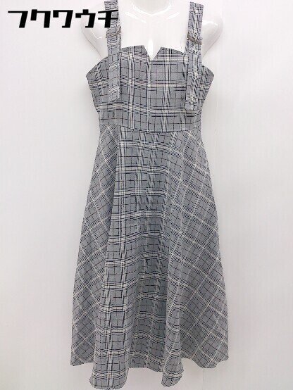 ◇ PAGEBOY ページボーイ ALICIA チェック ロング ワンピース サイズF グレー レディース拍卖