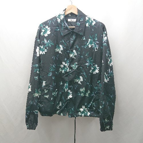 ◇ ⊂ WEGO ウィーゴ― 長袖 総柄ボタンジャケット サイズM グリーン系 メンズ E拍卖