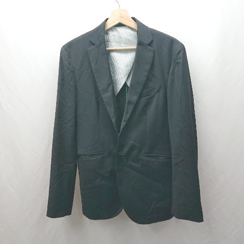 ◇ ⊇ ABAHOUSE アバハウス 長袖 テーラードジャケット サイズ3 ブラック メンズ E拍卖