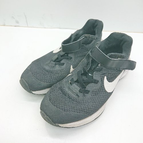 ◇ Θ NIKE ナイキ キッズ 子供服 スニーカー サイズ2Y ブラック 男の子 E拍卖