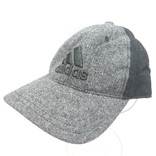 ◇ adidas アディダス キャップ グレーブラック サイズフリー(57~59cm) メンズ E拍卖