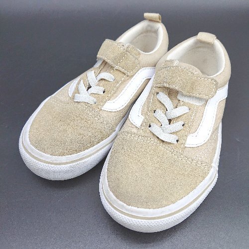 ◇ Θ VANS ヴァンズ オールドスクール V36CS キッズ スニーカー サイズ16.0 ベージュ系 男の子 女の子 E拍卖