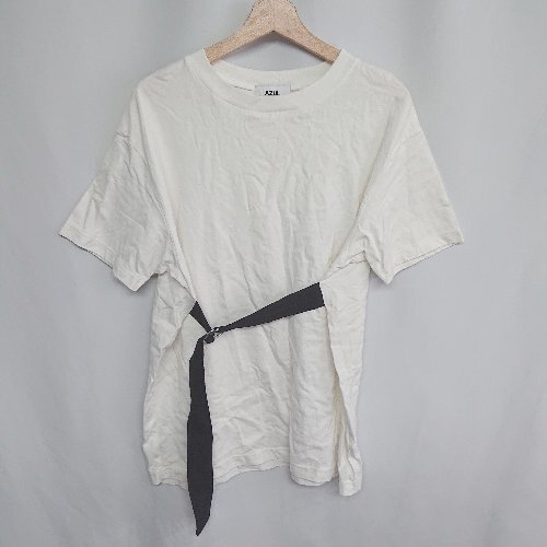 ◇ AZUL BY MOUSSY アズールバイマウジー 半袖 カットソー サイズS アイボリー レディース E拍卖