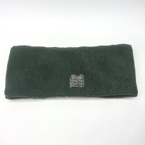 ◇ ⊇ TAION タイオン リバーシブル マフラー スヌード 表記なし ブラック メンズ E拍卖