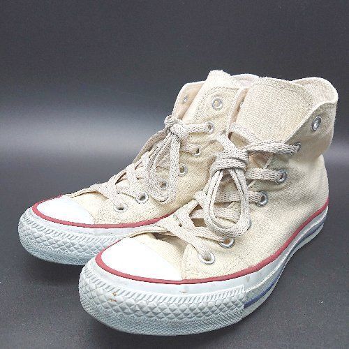 ◇ CONVERSE コンバース ALL STAR HI 定番モデル スニーカー サイズ23.5 アイボリー系 レディース E拍卖