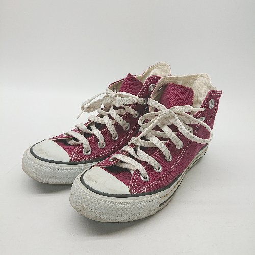 ◇ CONVERSE コンバース 1C032 オールスター ハイカット スニーカー サイズ23.5 レッド系 レディース E拍卖