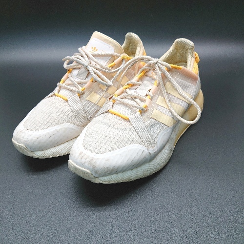 ◇ adidas アディダス オリジナルス GZ7875 3本ライン おしゃれ スニーカー サイズ250 イエロー レディース E拍卖