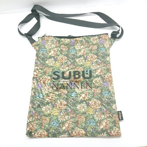 ◇ Θ CORDURA 花柄 ロゴプリント ショルダーバッグ マルチカラー ブラック レディース E拍卖