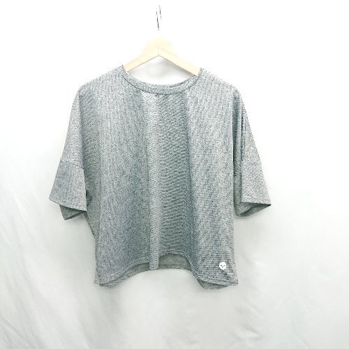 ◇ ⊂ Φ ROXXY ロキシー バックブランドロゴ 半袖 カットソー サイズ表記なし グレー系 レディース E拍卖