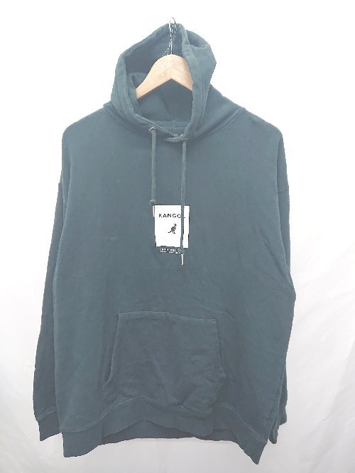 ◇ ⊆ RAGEBLUE × KANGOL コラボ 仮面ライダー 長袖 プルオーバー パーカー サイズL ダークグリーン メンズ E拍卖