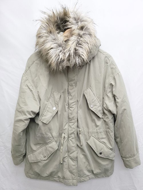 ◇ ◎ H&M エイチアンドエム 長袖 チェスターコート サイズEUR L/P UK L/P CN 165/104A ライトグリーン系 レディース P拍卖