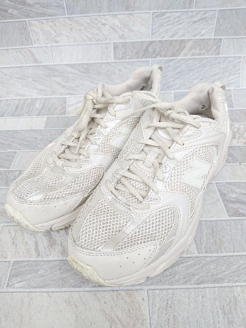 ◇ Θ NEW BALANCE ニューバランス D MR530AA1 スニーカー シューズ サイズ25.5cm ライトベージュ系 レディース メンズ P拍卖