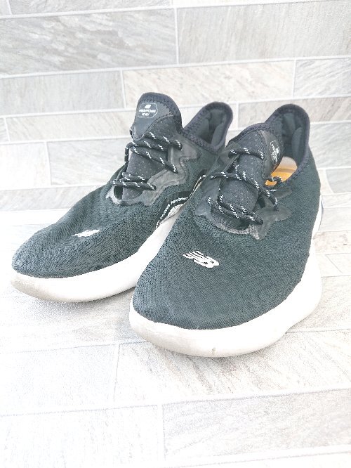 ◇ Θ New Balance ニューバランス Nロゴデザイン スニーカー シューズ サイズ26.0cm ブラック系 メンズ E拍卖