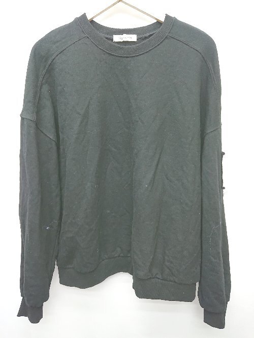 ◇ ⊇ Figments フィグメンツ スウェット 長袖 トレーナー サイズF ブラック レディース メンズ P拍卖