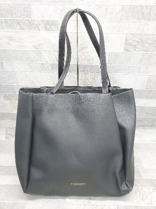 ◇ Θ JILL by JILLSTUART フェイクレザー トート バッグ ブラック レディース P拍卖