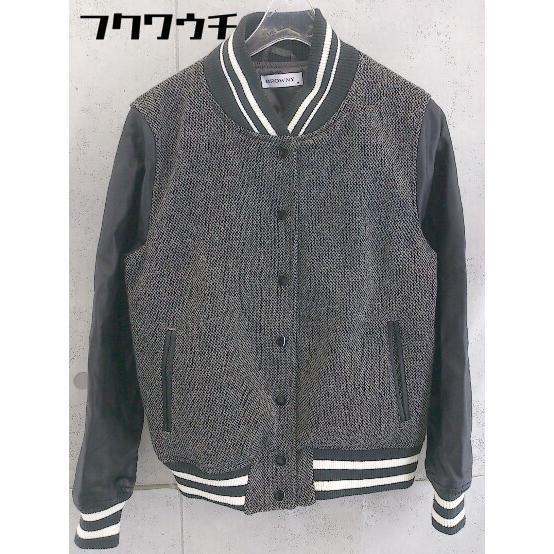 ◇ BROWNY ブラウニー WEGO 長袖 スタジアム ジャンパー サイズM ブラック系 レディース拍卖