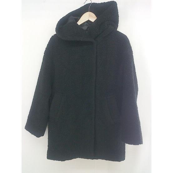 ■ SLOBE IENA スローブ イエナ 長袖 フード ボア コート ブラック レディース拍卖