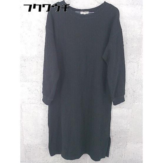 ◇ studioclip スタジオクリップ 長袖 膝下丈 ワンピース サイズM ブラック レディース拍卖