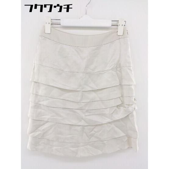 ◇ BALLSEY ボールジィ TOMORROWLAND リネン混 ミニ タイト ナロー スカート サイズ38 グレー系 レディース拍卖