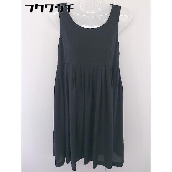 ◇ A.T エーティー ATSURO TAYAMA アツロウタヤマ ノースリーブ 膝丈 ワンピース ブラック レディース拍卖