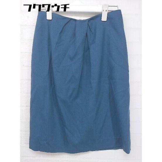 ◇ UNITED ARROWS ユナイテッドアローズ 膝丈 タイト スカート サイズ36 ブルー レディース拍卖