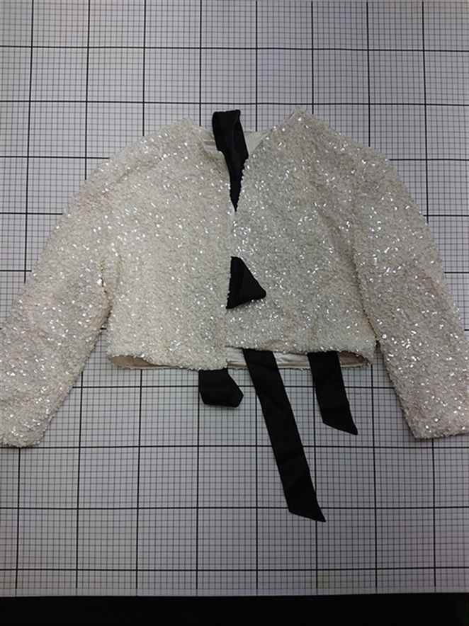 ◇ ⊇ エイチアンドエム H&M スパンコールジャケット ホワイト系 Mサイズ レディース E拍卖