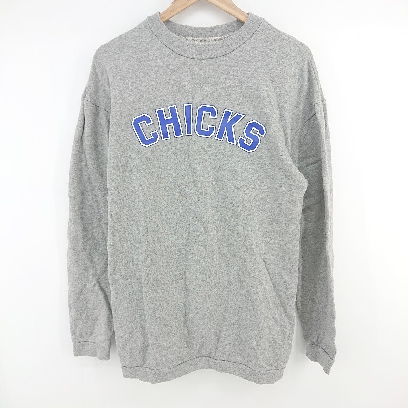 ◇ SLY スライ カジュアル プリント 長袖 トレーナー サイズ2 グレー ブルー系 マルチ レディース P拍卖