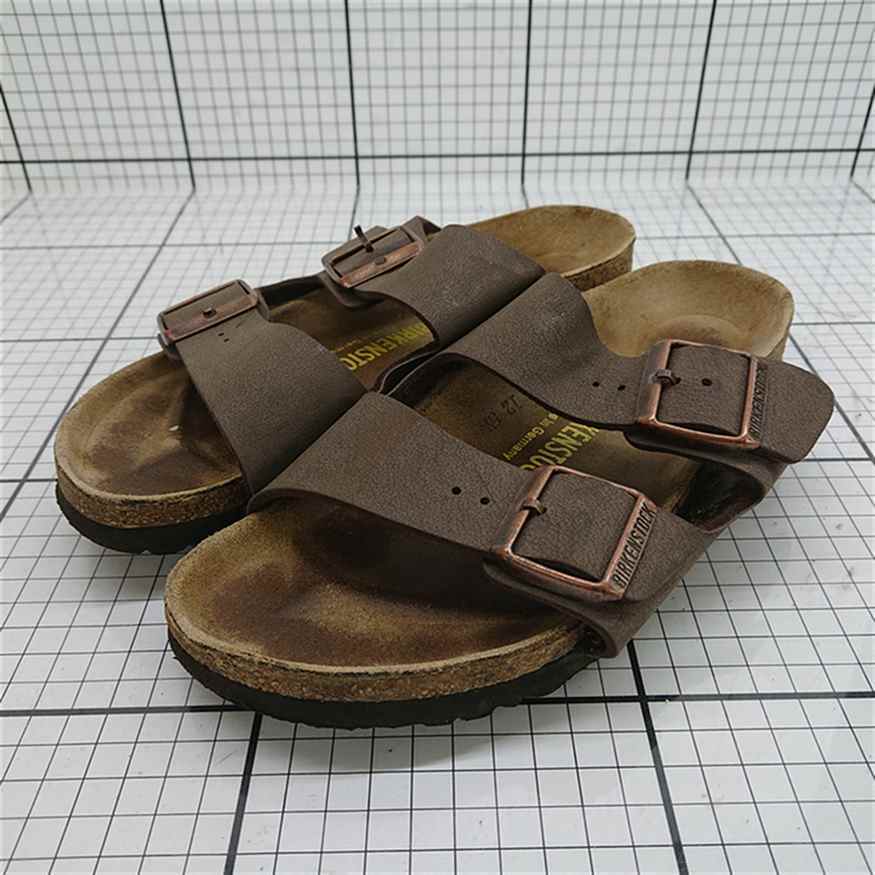 ◇ ⊂ 【ビルケンシュトック BIRKENSTOCK】アリゾナ サンダル 38 ブラウン系 レザー レディース E拍卖