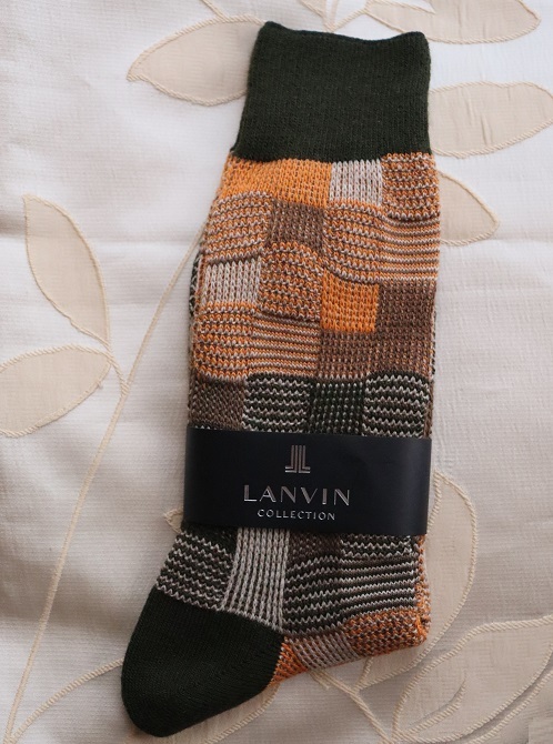 日本製!LANVIN ランバン コレクション 厚手 ソックス 靴下 25~27cm 未使用品 レナウンインクスの製品拍卖