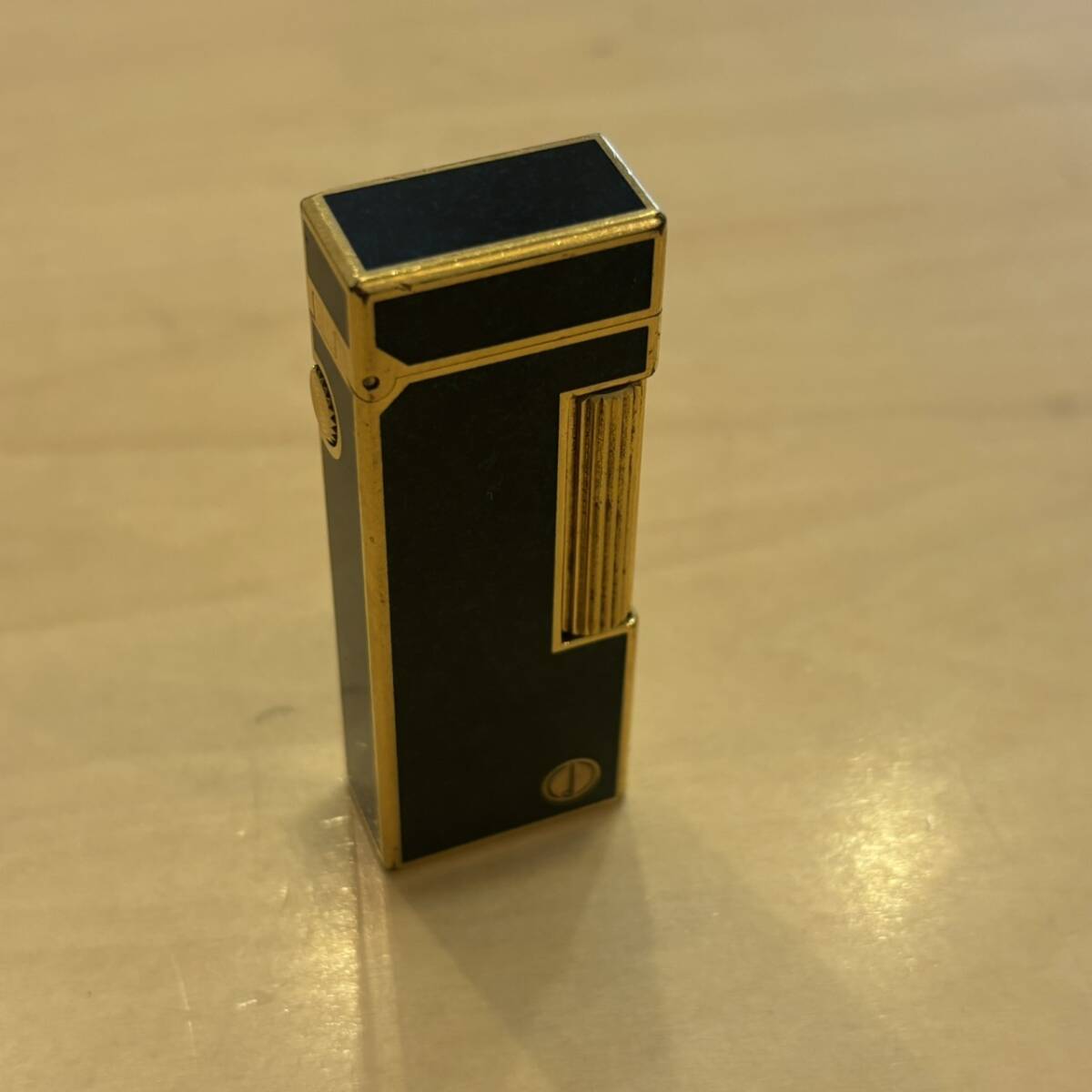 【O-2145】1円スタート dunhill ライター ブルー ラッカー ガスライター ローラー式 ダンヒル 喫煙具 喫煙グッズ 火花確認済拍卖