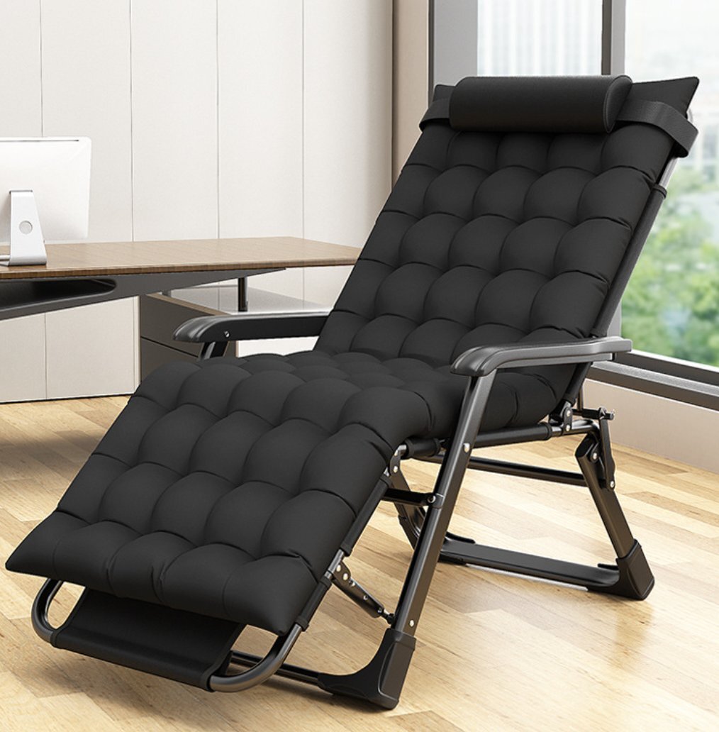 折りたたみリクライニングチェア昼休みオフィス昼寝ベッド家庭用ベランダくつろぎ寝両用ソファリクライニングチェア拍卖