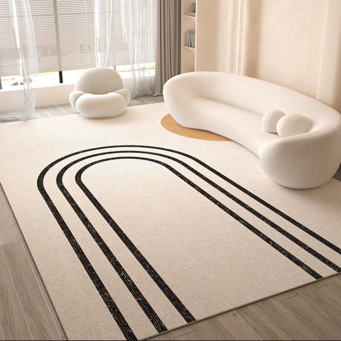 人気美品★ アメリカ式 シンプルな風 家庭用カーペット 方形 寝室 カーペット 160cm×230cm拍卖