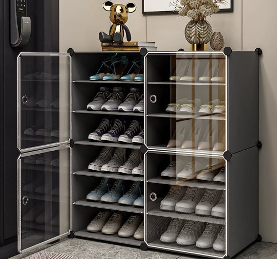靴箱家庭用戸口収納室内多層防塵大容量靴箱簡易宿泊所賃貸部屋棚拍卖