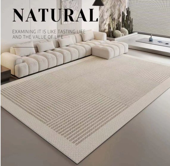 リビングカーペットinsクリーム風軽やかで上品な寝室部屋書斎モダンなソファテーブルカーペットベッドサイドマット160*230拍卖