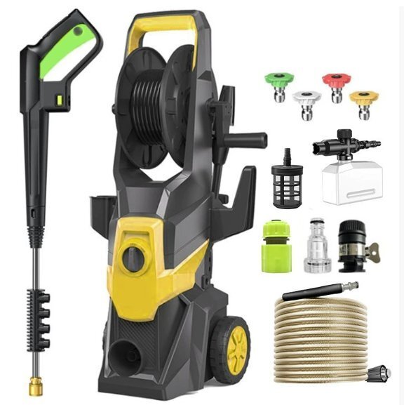 高圧洗車機家庭用高圧水鉄砲ポンプ携帯用高出力強力洗浄機7 mホース拍卖