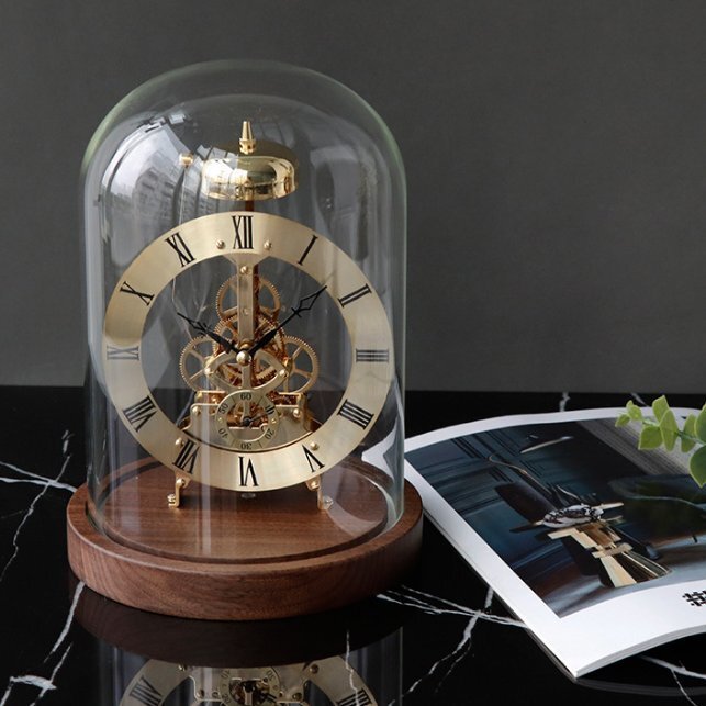 ブラッククルミウッドナイトライトスタンド付き機械式ムーブメントの新作です拍卖