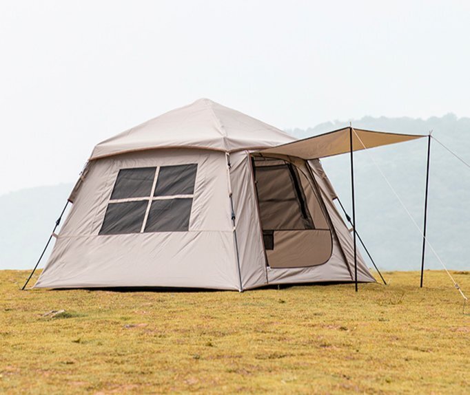 アウトドアキャンプ場の新モデルフードテント防風防雨自動ブラケットです拍卖