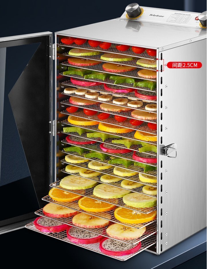 果物乾果机食品家商用野菜ペットスナック肉薬剤脱水知能多機能乾燥机18層乾燥乾燥机拍卖